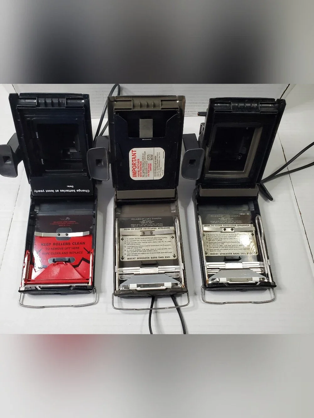 Vintage Polaroid Colorpack Cameras (Set of 3)